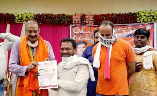 "Only Chief Guest": BJP On Leader's Photo With Man Accused Of UP Cop Murder