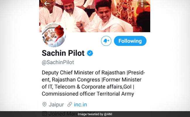 राजस्थान में सियासी संकट अभी खत्म भी नहीं हुआ और सचिन पायलट ने ट्व‍िटर पर बदल डाला अपना परिचय