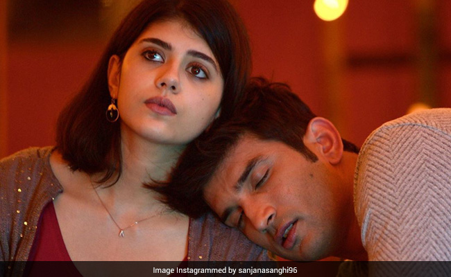 <I>Dil Bechara</i>: Sanjana Sanghi Posts Favourite Memory - When Sushant Singh Rajput Fell Asleep On Her Shoulder