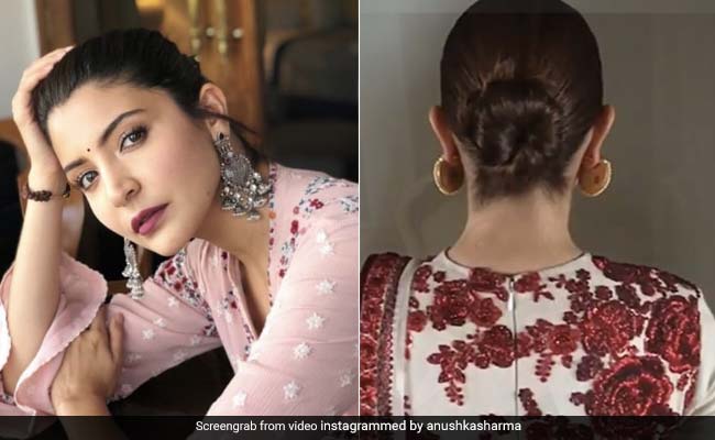 साड़ी के साथ अक्सर ही इस हेयरस्टाइल में नजर आती हैं अनुष्का शर्मा, यहां जानें इसे बनाने के Easy Tips