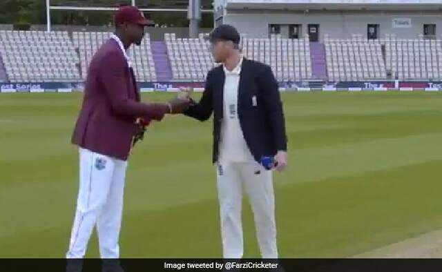 England Vs West Indies 1st Test jason holder try to handshake with england skipper ben stokes after toss England Vs West Indies 1st Test jason holder try to handshake with england skipper ben stokes after toss