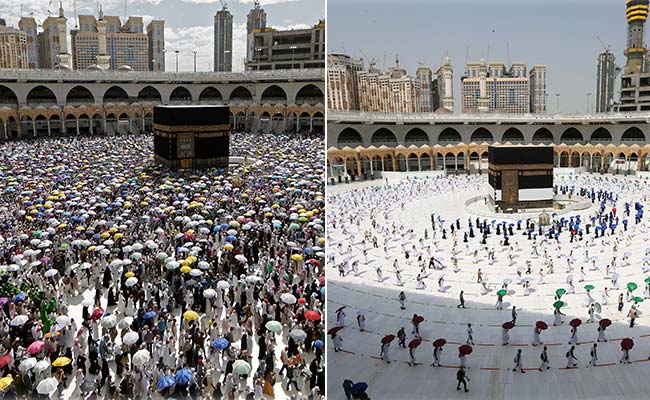 Striking Pics Show A Socially-Distanced Hajj In The Shadow Of The Coronavirus Pandemic