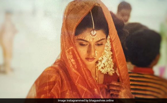 भाग्यश्री ने शेयर की अपनी शादी की Photo, कहा- ''एक बार की बात है जब एक छोटी लड़की... ''