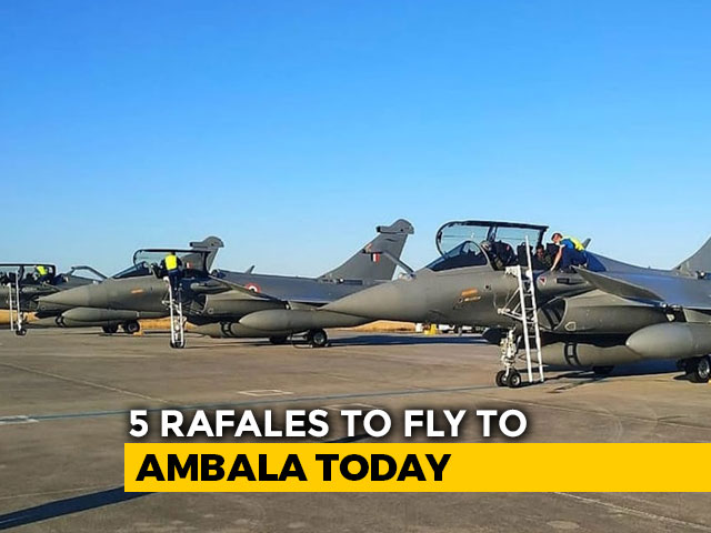 5 Rafales To Land In India Today, Will Join IAF's "Golden Arrows" Squadron
