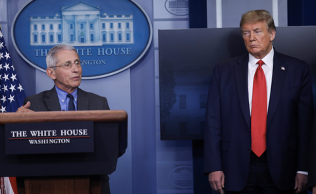 "Nobody Likes Me": Trump On US Health Expert Fauci's High Approval Rating