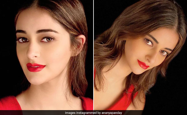 Put On A Bold Red Lipstick Like Ananya Panday For Instant Happiness