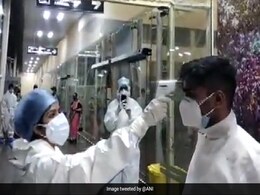 Flight Carrying 145 Indians From Kyrgyzstan Lands At Indore Airport Flight Carrying 145 Indians From Kyrgyzstan Lands At Indore Airport