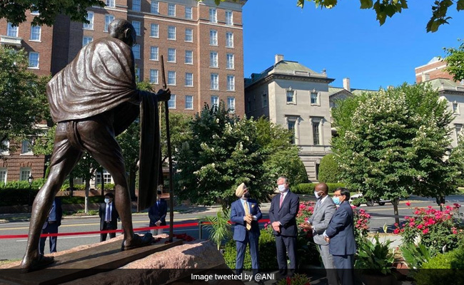 Mahatma Gandhi Statue Inaugurated In US Washington After Vandalism By Protesters