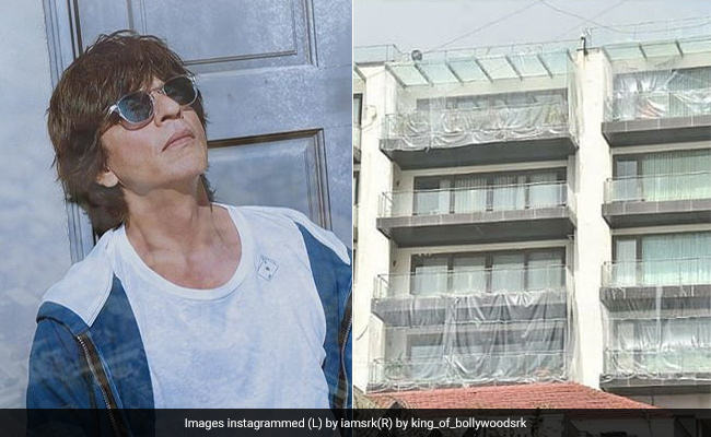 शाहरुख खान के बंगले 'मन्नत' को ढका गया प्लास्टिक शीट्स से, जानिए इसके पीछे की वजह
