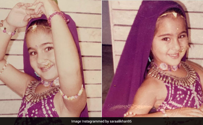Little Sara Ali Khan's Ethnic Look Sets Goals For Kids' Fashion