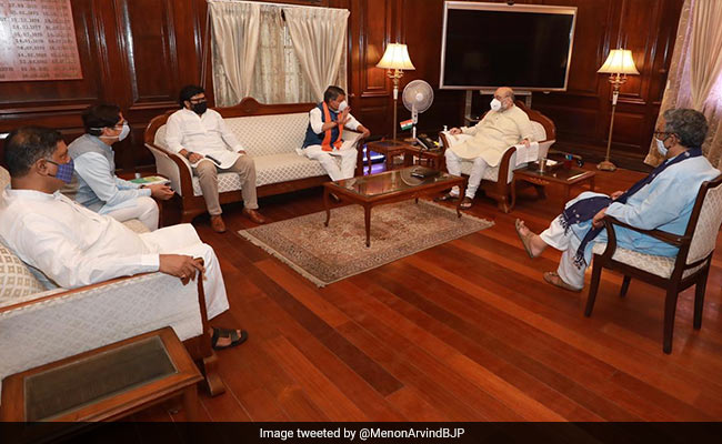 BJP Leaders Meet Amit Shah, Seek CBI Probe In Bengal MLA's Death