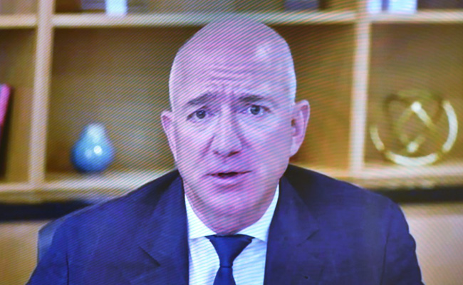 "Mr Bezos, I Believe You're On Mute": Key Online Moments At Tech Hearing