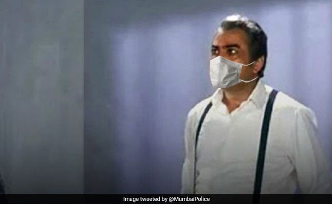<i>Mask Idhar Hai</i>: Mumbai Police Share ROFL Meme In <i>Andaz Apna Apna</i>-Style