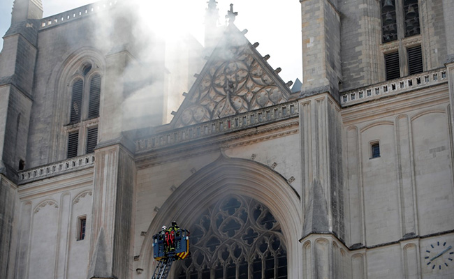 Major Fire At Famous 15th Century Cathedral In French City
