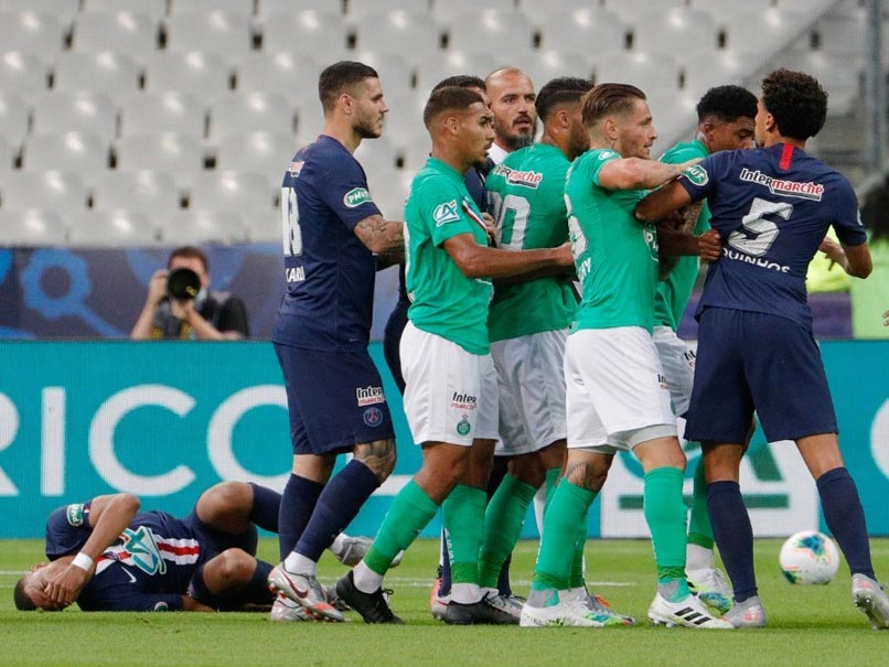 Horror Tackle On Kylian Mbappe Sparks Mass On-Field Brawl During French Cup Final