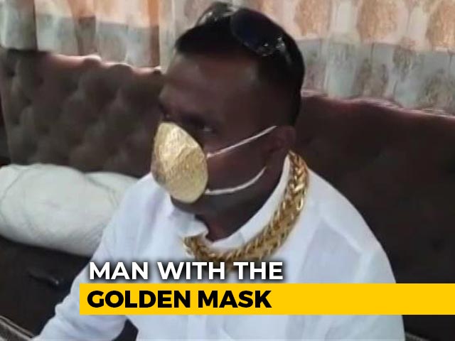 Pune Man Wears Mask Made Of Gold Worth Nearly Rs. 3 Lakh