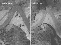 गालवान घाटी में दो किमी पीछे हटे चीनी सैनिक, नई सैटेलाइट इमेज से हुआ खुलासा गालवान घाटी में दो किमी पीछे हटे चीनी सैनिक, नई सैटेलाइट इमेज से हुआ खुलासा
