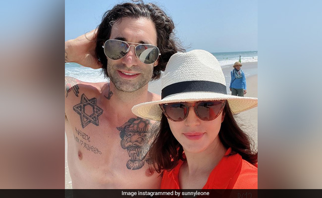 Pics From Sunny Leone's Beach Outing With Husband Daniel Weber And Kids