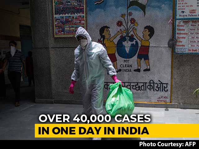 Over 40,000 Coronavirus Cases In India In 24 Hours For 1st Time
