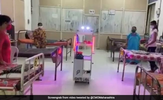 Robotic Trolley Serves Food, Water To COVID-19 Patients At Mumbai Hospital