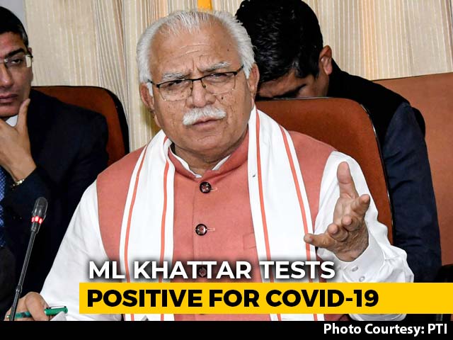 Haryana Chief Minister ML Khattar Tests Positive For Coronavirus