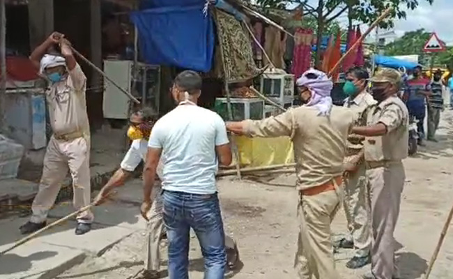 On Camera, UP Official Thrashes Mask-Clad Men During Checking Drive