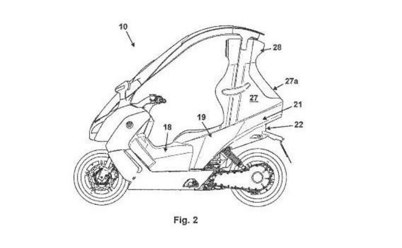 BMW Patents Reveal Covered Scooter Design BMW Patents Reveal Covered Scooter Design