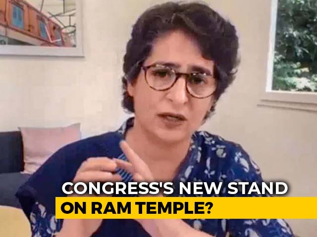 "Lord Ram Is With Everyone": Priyanka Gandhi Ahead Of Ayodhya Ceremony