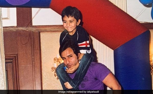 सैफ अली खान के बेटे इब्राहीम ने पिता के बर्थडे पर शेयर की बचपन की फोटो, लिखा- हैप्पी बर्थडे डैड