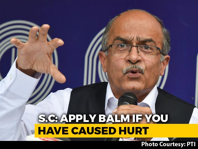 "If You Hurt Someone, Why Not Apologise?": Top Court To Prashant Bhushan