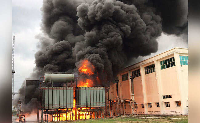 Huge Fire At Power Substation In Noida Causes Blackout In Sector