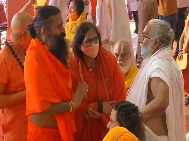 Ramdev In Ayodhya Ahead Of Ram Temple Ceremony