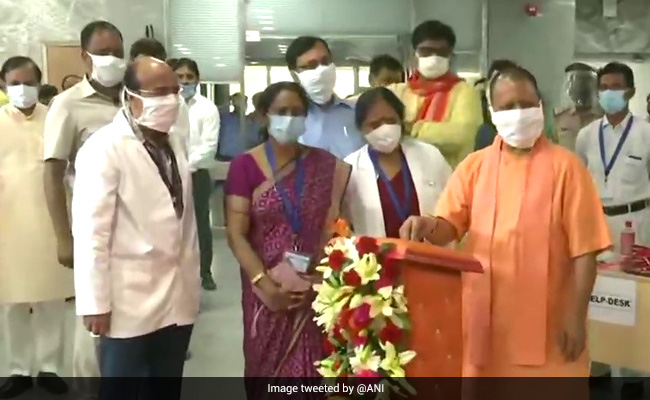 Coronavirus: योगी आदित्यनाथ ने किया गौतम बुद्ध नगर में कोविड अस्पताल का उद्घाटन