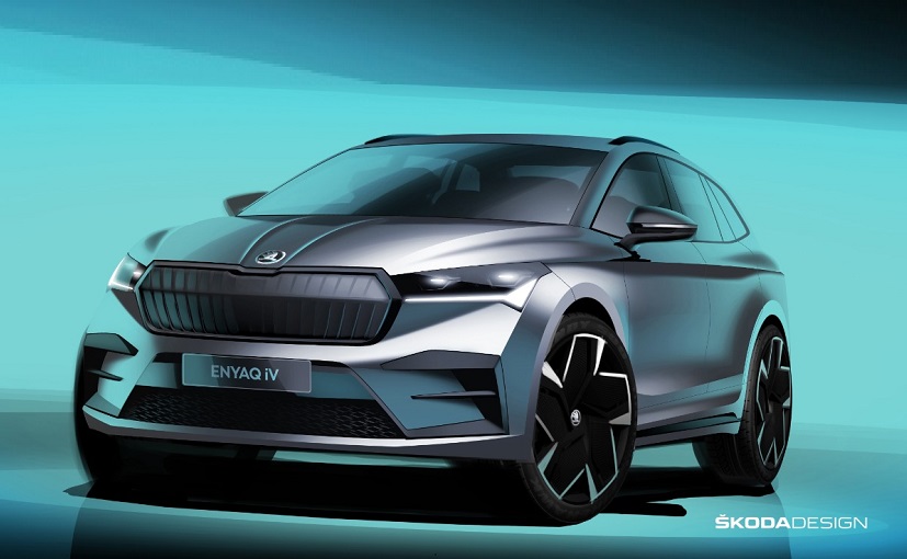 Skoda Enyaq iV Electric Crossover Global Debut Tomorrow