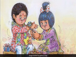 भाई-बहन के प्यारे से त्योहार रक्षाबंधन पर अमूल ने बनाया डूडल, इस खास अंदाज में किया विश भाई-बहन के प्यारे से त्योहार रक्षाबंधन पर अमूल ने बनाया डूडल, इस खास अंदाज में किया विश