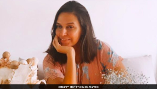 Neha Dhupia's Birthday Featured Family, Flowers And A Beautiful Three-Tier Cake (See Pics)