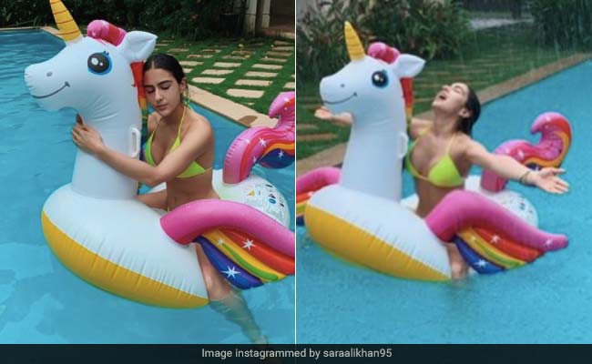 Water Baby Sara Ali Khan Is Back, Making A Chic Case For Swimsuits