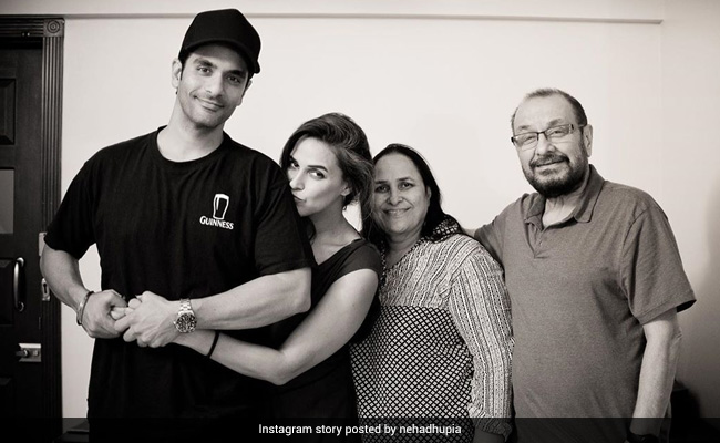 Neha Dhupia Shares An Adorable Wish For Her Parents On Their Wedding Anniversary