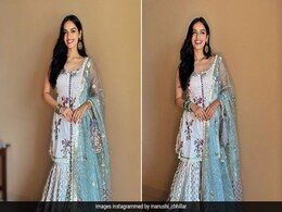 Like Manushi Chhillar, Nail Festive Style In Stunning Sharara Suits Like Manushi Chhillar, Nail Festive Style In Stunning Sharara Suits