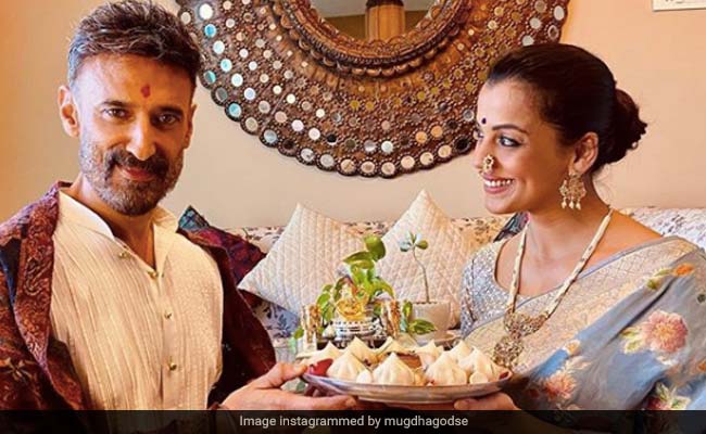 Here's How Mugdha Godse And Rahul Dev Celebrated Ganesh Chaturthi
