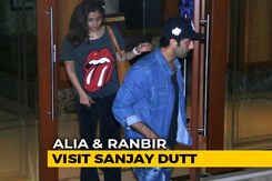 Alia Bhatt And Ranbir Kapoor Visit Sanjay Dutt At Home Alia Bhatt And Ranbir Kapoor Visit Sanjay Dutt At Home