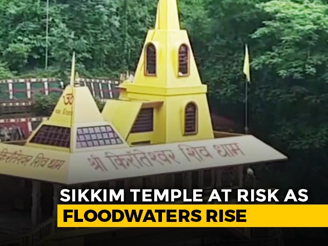 Sikkim's Ancient Kirateshwar Temple Threatened By Floodwaters | NDTV Beeps