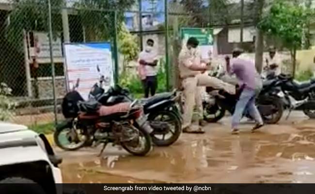 Andhra Pradesh Police Inspector Suspended For Allegedly Kicking Dalit Man