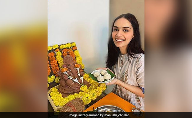 Ganesh Chaturthi 2020: Inside Manushi Chhillar's First <I>Ganpati Puja</i> At Home