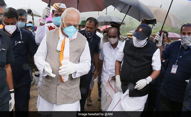Kerala Governor, Chief Minister Visit Idukki's Landslide Site As Death Count Rises To 55