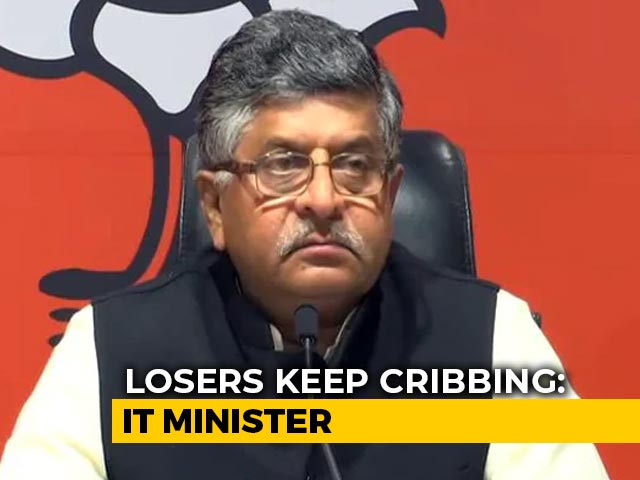 "Losers": Union Minister's Comeback After Rahul Gandhi's Facebook Charge