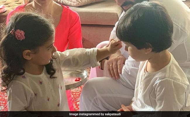 Raksha Bandhan 2020: More Pics From Inaaya And Taimur's Celebrations