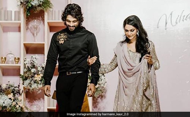 Trending: Allu Arjun And Wife Sneha's Pics From Niharika Konidela's Engagement