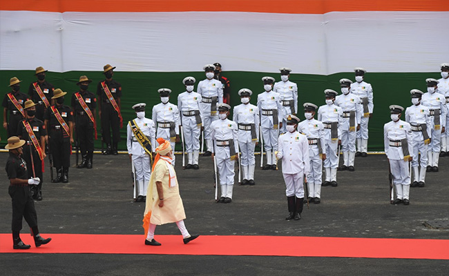Pics: In Red Fort Speech, PM Modi Says "Make In India, Make For World"