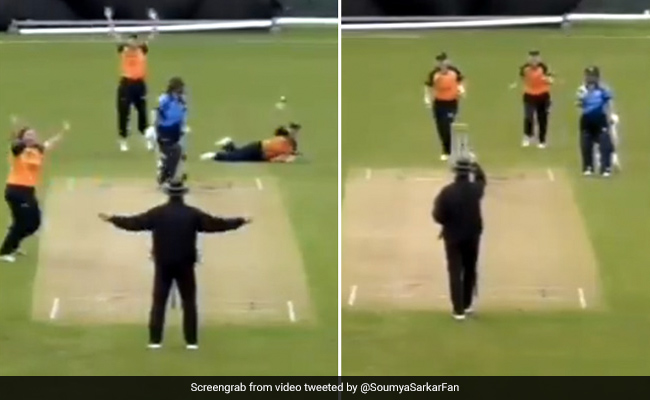 अंपायर ने पहले कहा Wide, फिर अचानक अंगुली उठाकर दिया बल्लेबाज़ को आउट, देखते रह गए लोग - देखें Video